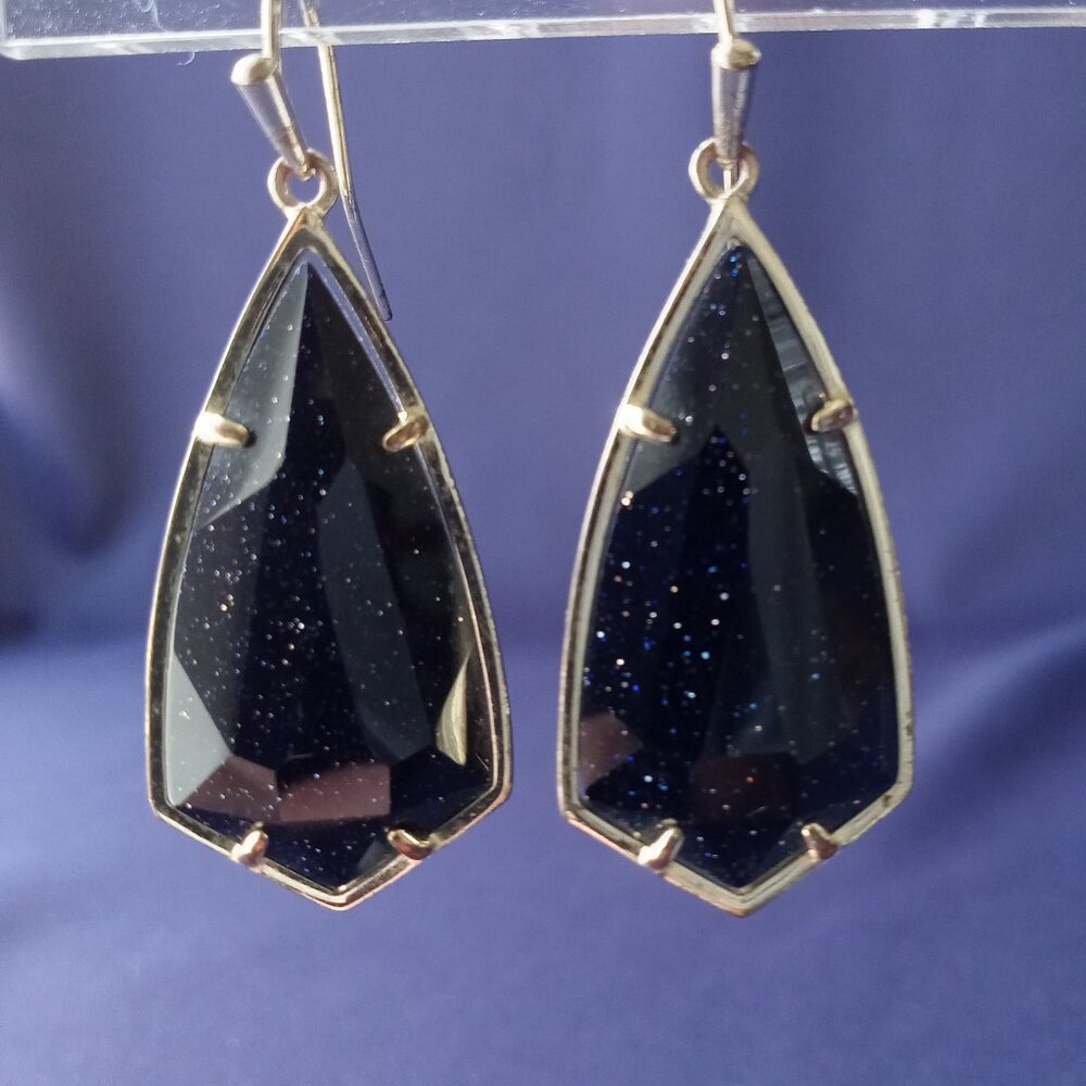 Kendra Scott Carla Drop Midnight Blue Earrings